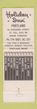 Matchbook Cover - Holiday Inn Portland ME Riverside St