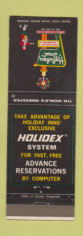 Matchbook Cover - Holiday Inn Springfield MA