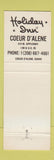 Matchbook Cover - Holiday Inn Coeur D'Alene ID