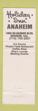 Matchbook Cover - Holiday Inn Anaheim CA