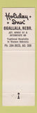 Matchbook Cover - Holiday Inn Ogallala NE