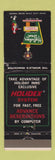 Matchbook Cover - Holiday Inn St Augustine FL
