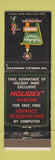 Matchbook Cover - Holiday Inn New Orleans LA