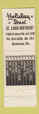 Matchbook Cover - Holiday Inn St Louise Northeast Hazelwood MO