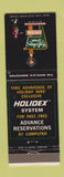 Matchbook Cover - Holiday Inn Starkville MS