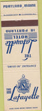 Matchbook Cover - Lafayette Hotel Portland ME
