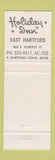 Matchbook Cover - Holiday Inn East Hartford CT