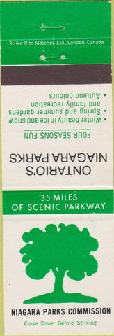 Matchbook Cover - Onatrio Niagara Parks Commission Canada