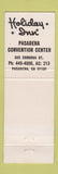 Matchbook Cover - Holiday Inn Pasadena CA