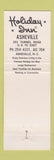 Matchbook Cover - Holiday Inn Asheville NC #1