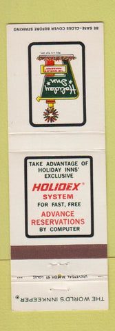 Matchbook Cover - Holiday Inn Selma Clanton Prattville AL