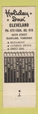 Matchbook Cover - Holiday Inn Cleveland TN