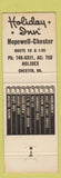 Matchbook Cover - Holiday Inn Hopewell Chester VA