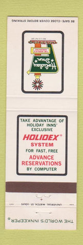 Matchbook Cover - Holiday Inn Battle Creek MI