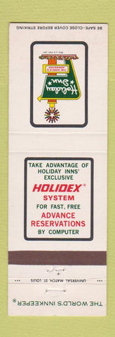 Matchbook Cover - Holiday Inn Tewksbury MA