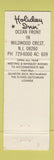 Matchbook Cover - Holiday Inn Wildwood Crest NJ