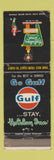 Matchbook Cover - Holiday Inn Gulf oil gas WEAR