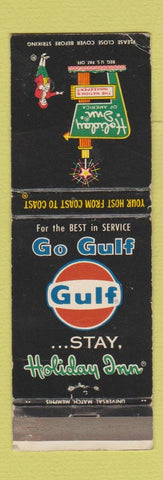 Matchbook Cover - Holiday Inn Gulf oil gas WEAR
