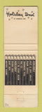 Matchbook Cover - Holiday Inn Gulf oil gas WEAR