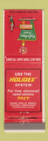 Matchbook Cover - Holiday Inn Jackson MI RED