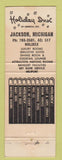 Matchbook Cover - Holiday Inn Jackson MI RED