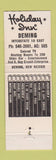 Matchbook Cover - Holiday Inn Deming NM
