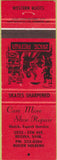 Matchbook Cover - Care More Shoe Repair Regina SK