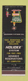 Matchbook Cover Holiday Inn Port Jervis NY