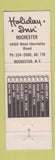 Matchbook Cover - Holiday Inn Rochester NY West Henrietta St