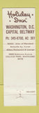 Matchbook Cover - Holiday Inn College Park MD