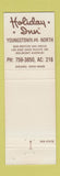 Matchbook Cover - Holiday Inn Youngstown OH