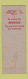 Matchbook Cover - Moose Lodge Lebanon PA