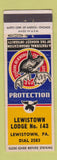 Matchbook Cover - Moose Lodge Lewistown PA