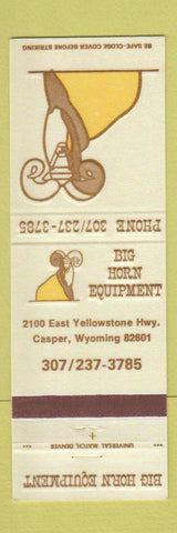 Matchbook Cover - Big Horn Equipment Casper WY