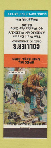 Matchbook Cover - Collier's Magazine Ringgold GA Gail Emberson