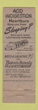Matchbook Cover - Tums Antacid American Buffalo