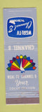 Matchbook Cover - WGAL TV Channel 8 NBC WEAR
