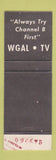 Matchbook Cover - WGAL TV Channel 8 NBC WEAR