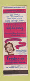 Matchbook Cover - Frederics Perm Wave Westminster MD low phone # girlie