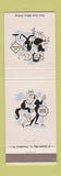 Matchbook Cover - Bus Stop Drinking Dancing Kissing Scene girlie