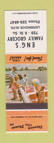 Matchbook Cover - Eng's Family Grocery Lethbridge AB