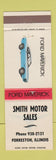 Matchbook Cover - Ford Maverick Smith Motors Forreston IL