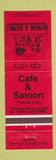 Matchbook Cover - Banker and Bandit Whitby ON