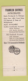 Matchbook Cover - Frankling Savings Chicago IL WEAR