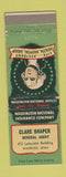 Matchbook Cover - Washington Insurance Clare Draper Waterloo IA