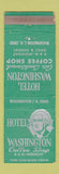 Matchbook Cover - Hotel Washington Court House OH
