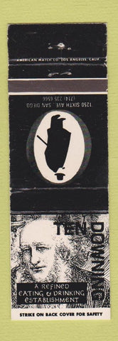 Matchbook Cover - Ten Downing San Diego CA WEAR