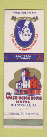 Matchbook Cover - Washington House Hotel Sellersville PA George