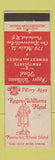 Matchbook Cover - Roger Williams Hotel Pawtucket RI WEAR