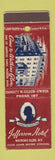 Matchbook Cover - Jefferson Hotel Watkins Glen NY